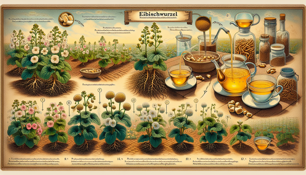 Ernte und Weiterverarbeitung der Eibischwurzel - Eibischwurzel Tee - Wissen - Zubereitung & Anbau